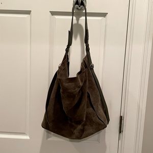 All Saints Suede and Leather Purse